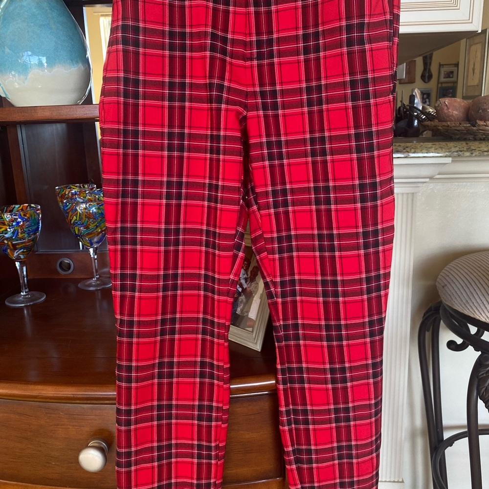 GAP Red Tartan Plaid Trousers